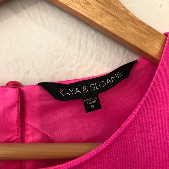 Kaya & Sloane satin pink fit and flare dress - Picture 5 of 13